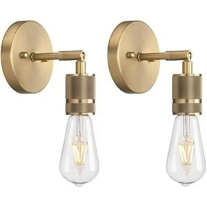 Phansthy Juego de dos apliques de pared con acabado de_1