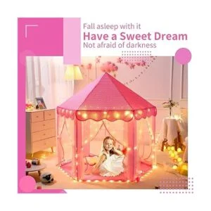 Sumbababy Tienda de campaña de castillo de princesa para_3
