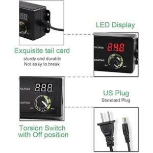 Adaptador universal de 3 V 24 V 1.5 A 36 W ajustable de_6