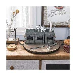 NIKKY HOME Farmhouse Cubertería galvanizada de 3_4