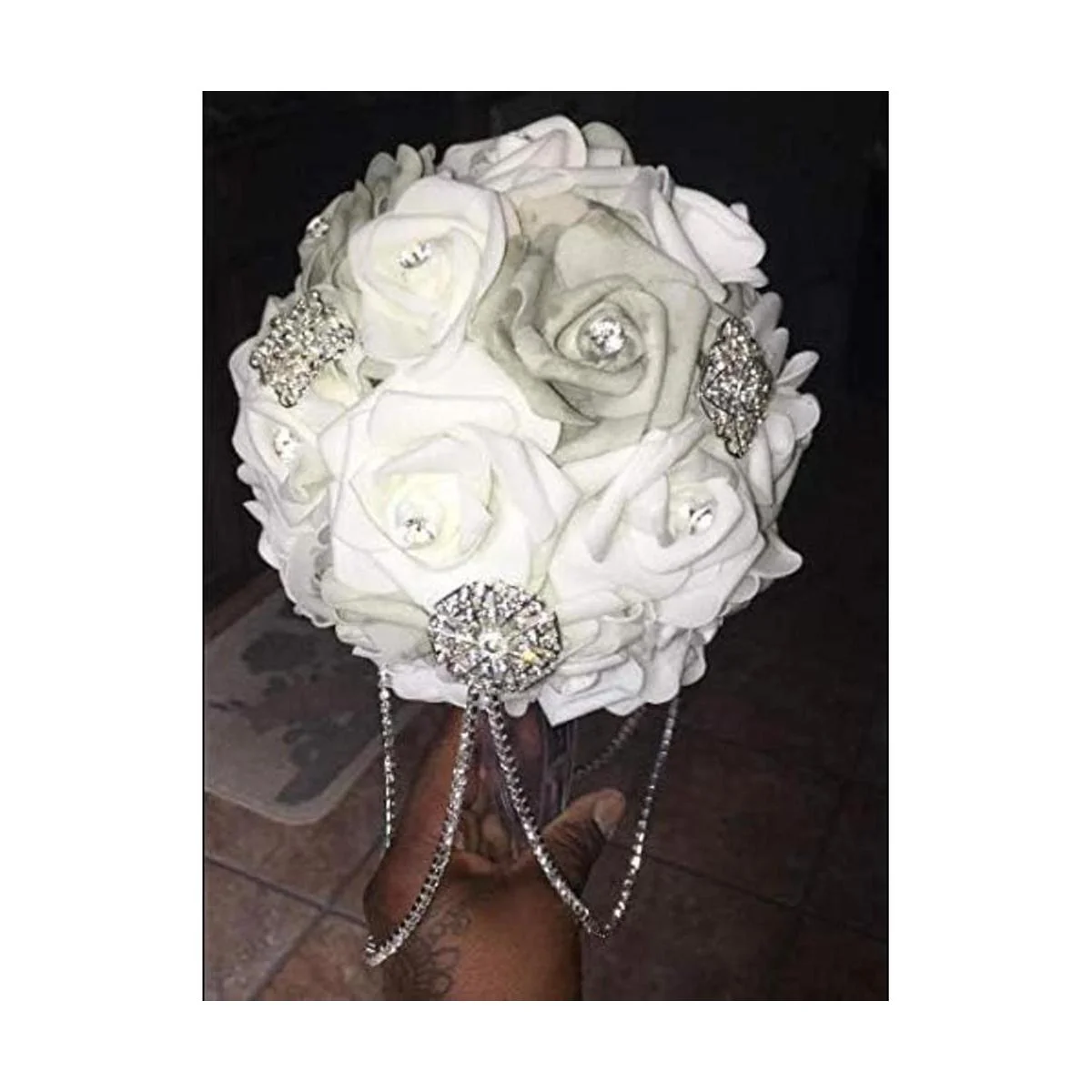 KAOYOO 3 filas 1 yarda 0.157 in cristal Rhinestone cierre