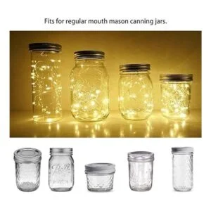 Juego de 8 luces solares para tarros 15 luces LED_6