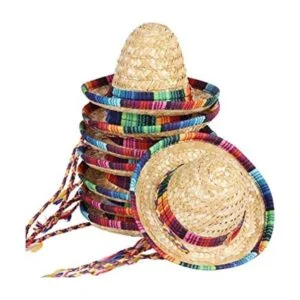 8 sombreros de fiesta mini sombreros mexicanos_1