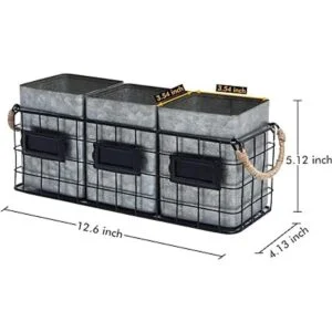 NIKKY HOME Farmhouse Cubertería galvanizada de 3_5