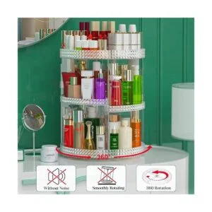 Awenia Organizador de maquillaje giratorio de 360 grados_6