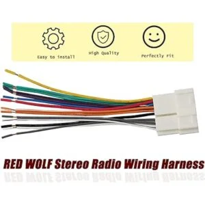 RED WOLF Conector de arnés de cableado de radio estéreo de_3