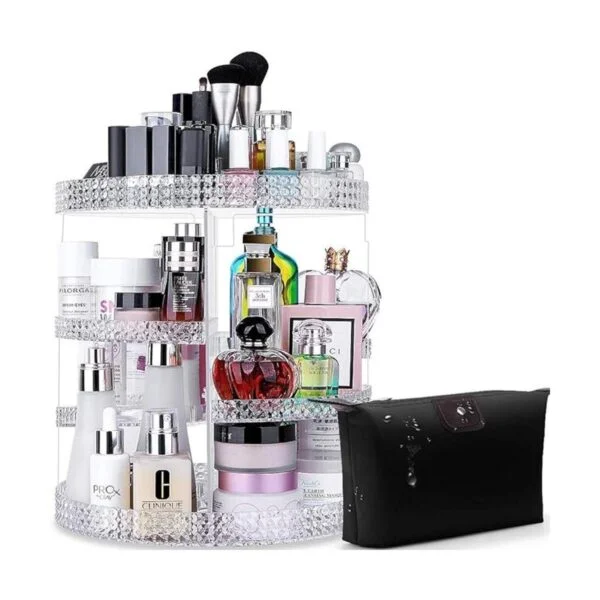 Awenia Organizador de maquillaje giratorio de 360 grados_1