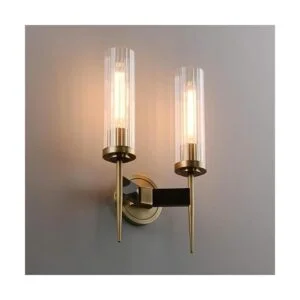 Phansthy Lámpara de tocador de baño con 2 luces de bronce_2