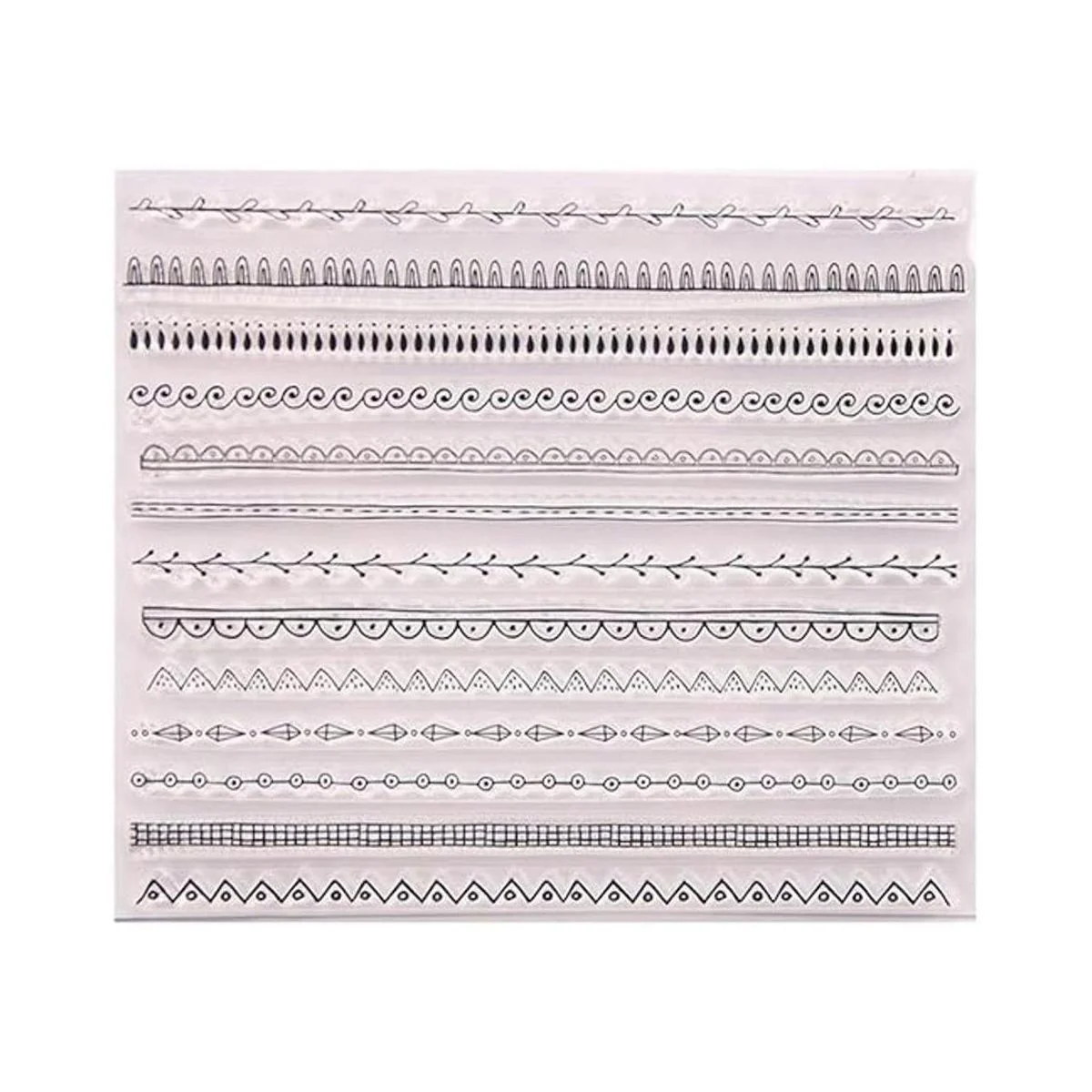 Diferentes tipos de líneas de olas hojas cuadradas_1