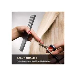Styling Comb Professional 7 Inch Black Carbon Fiber Anti_5