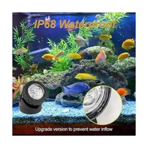 AVEKI Focos solares para estanque 12 luces LED solares