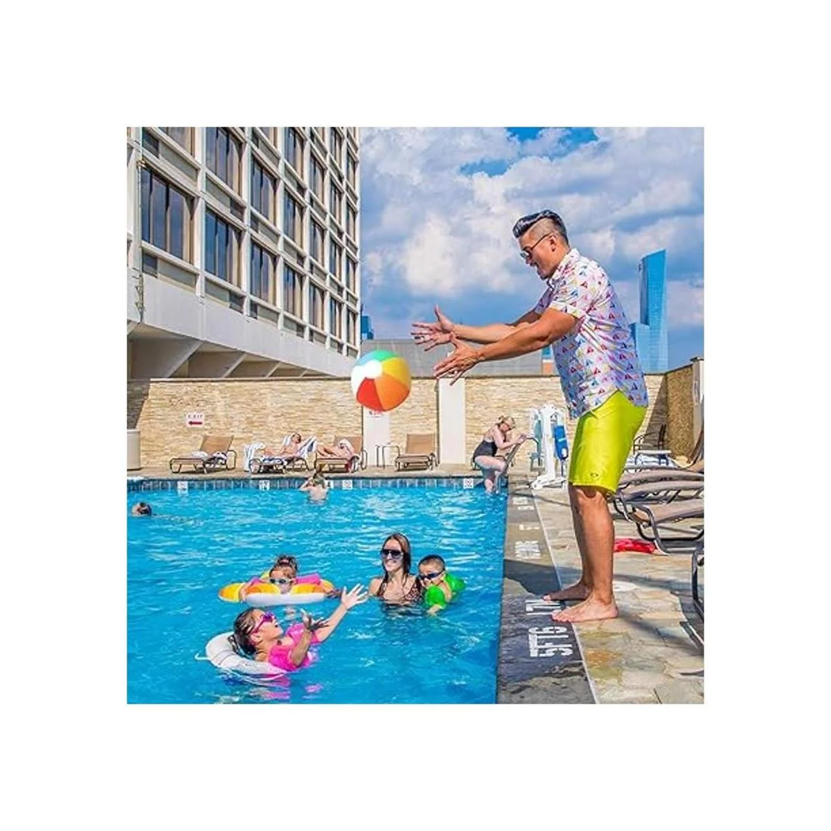 Novelty Place Pelotas de playa inflables Paquete de 12_5