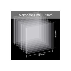 25 hojas de plantilla de Mylar de 4 mil en blanco para