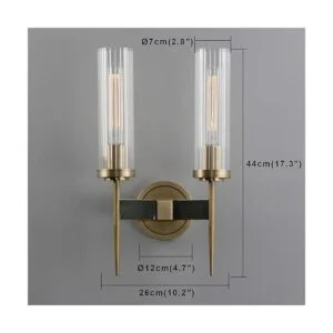 Phansthy Lámpara de tocador de baño con 2 luces de bronce_4