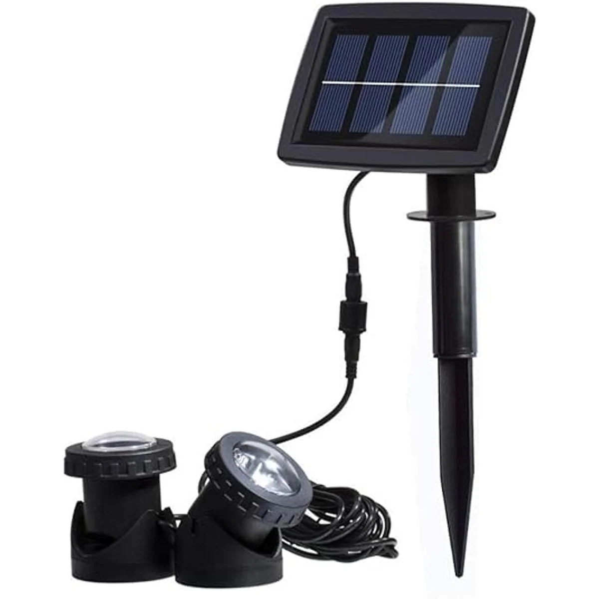 AVEKI Focos solares para estanque 12 luces LED solares