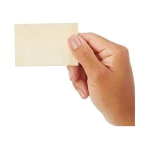 Paquete de 60 rectángulos de madera sin terminar para