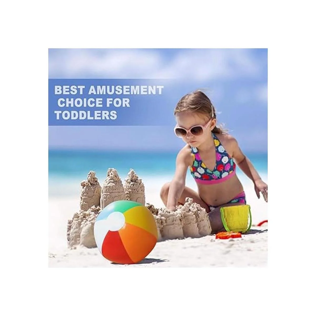 Novelty Place Pelotas de playa inflables Paquete de 12_3