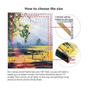 Bastidores de madera de lona para pintura al óleo marcos