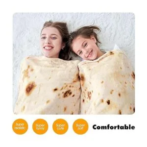 Manta gigante CASOFU con diseño de tortilla de harina_5