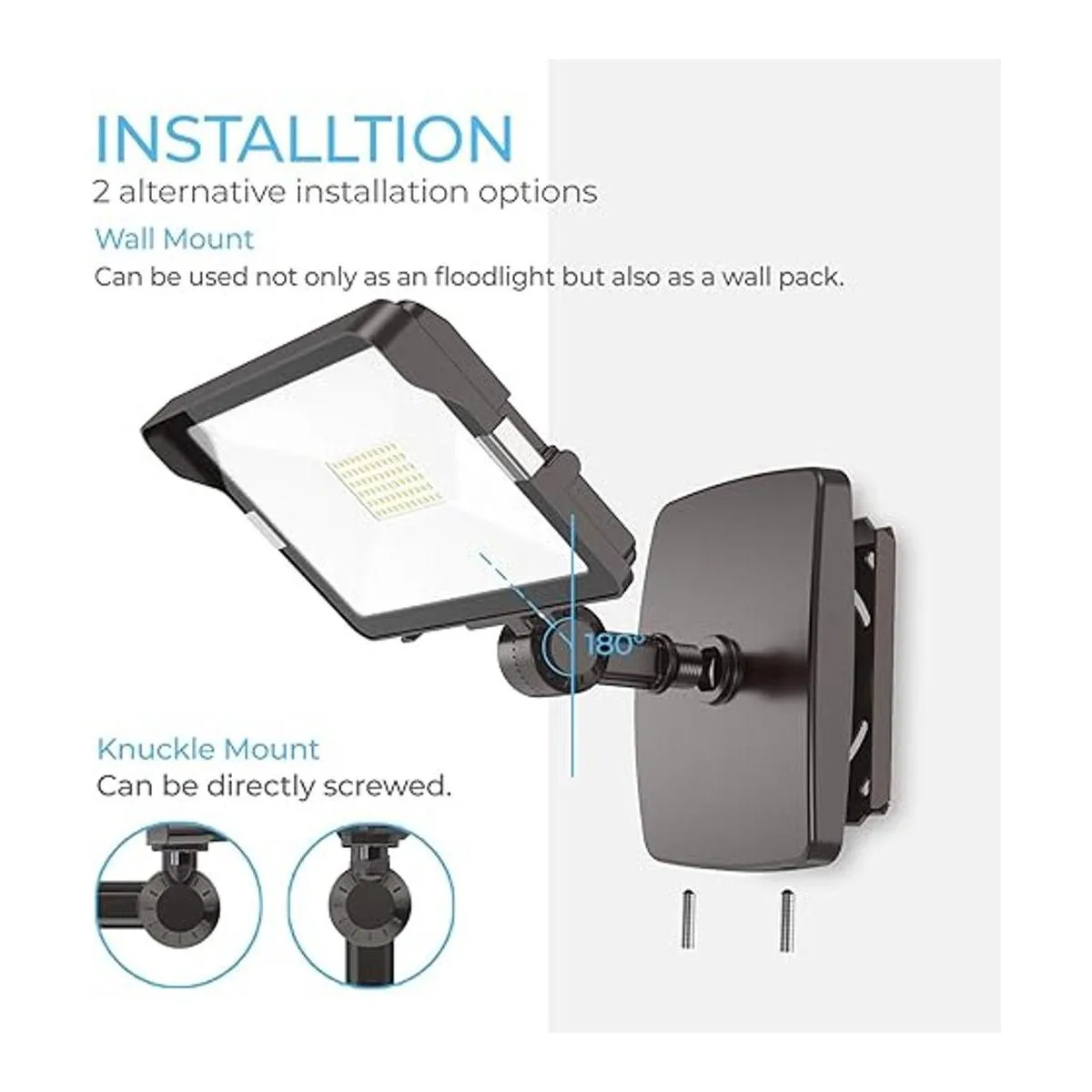 HYPERLITE Paquete de 2 luces LED de 50 W para exteriores_2