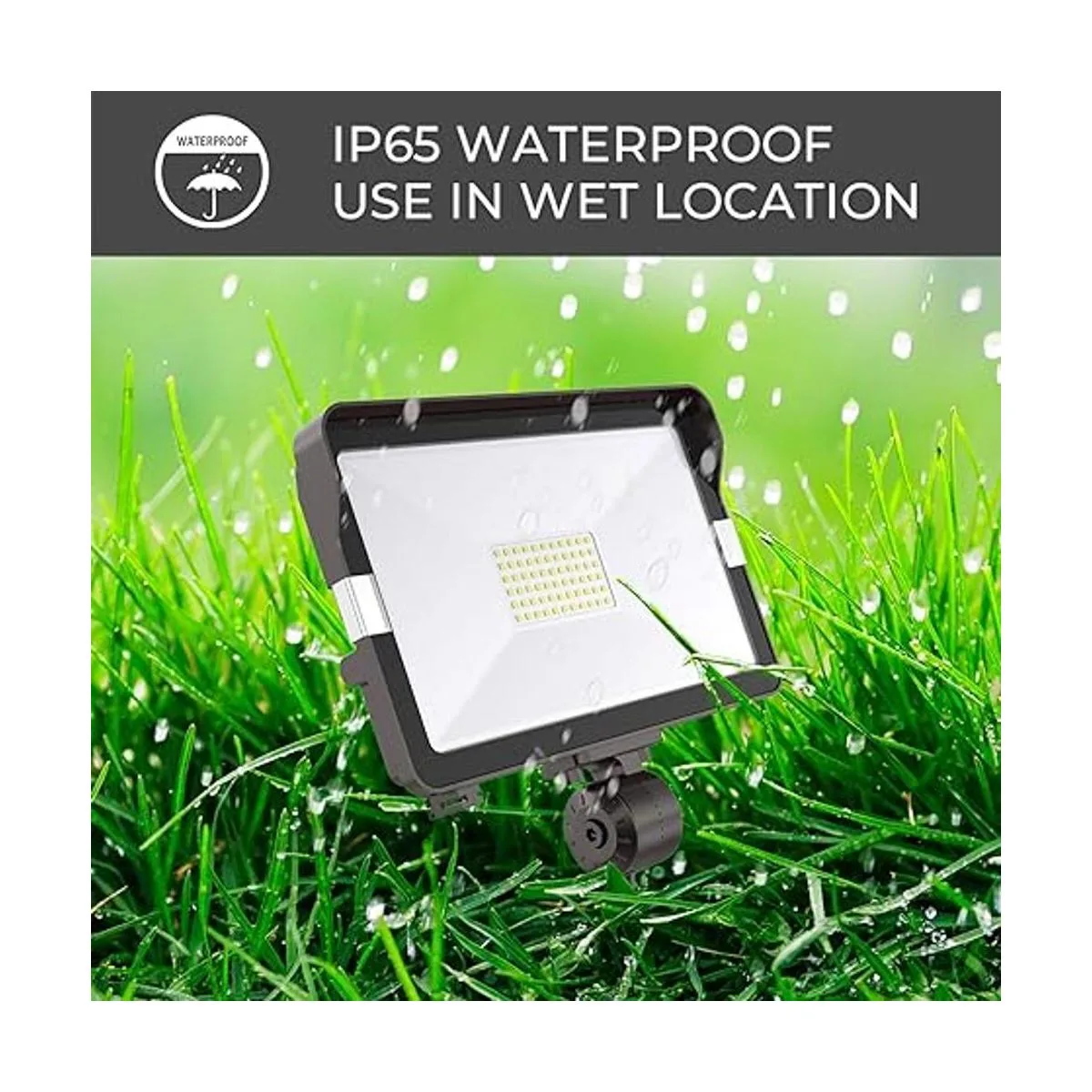 HYPERLITE Paquete de 2 luces LED de 50 W para exteriores_4