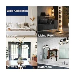 FLSNT Bombillas LED Edison de globo equivalente a 40 W