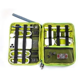 Organizador electrónico de tres capas y organizador de