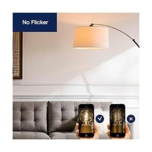 FLSNT Bombillas LED Edison de globo equivalente a 40 W