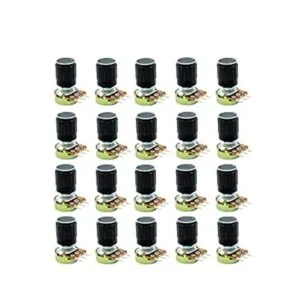 Dafurui Paquete de 20 potenciómetro giratorio B10k de 10k_1