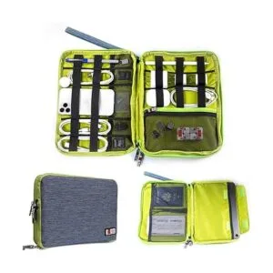 Organizador electrónico de tres capas y organizador de