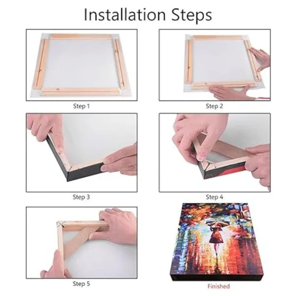 Bastidores de madera de lona para pintura al óleo marcos