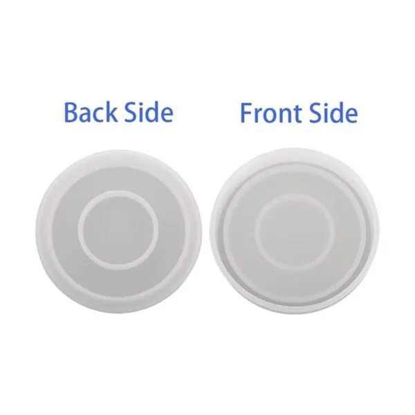 Paquete de 4 moldes de silicona para posavasos redondos