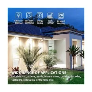 HYPERLITE Paquete de 2 luces LED de 50 W para exteriores_6