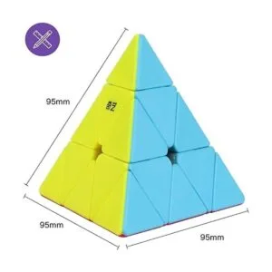 Roxenda Cubo de velocidad pirámide 3x3x3 x 3 pulgadas_2