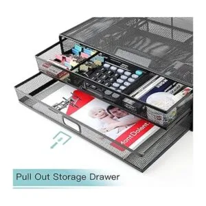 Soporte elevador para monitor de computador con cajón_2