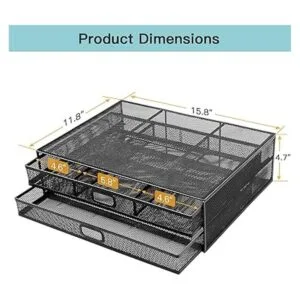 Soporte elevador para monitor de computador con cajón_5