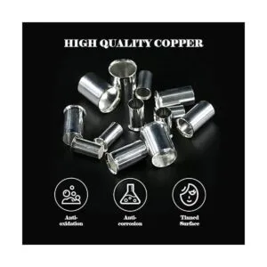 Glarks 100 piezas AWG 4 2 1 20 alambre cobre engarzado_3