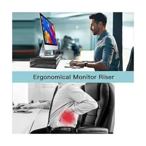 Soporte elevador para monitor de computador con cajón_6