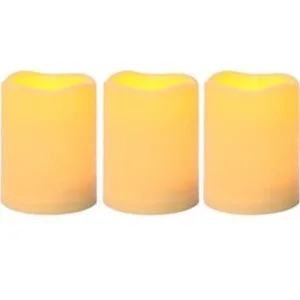 3 velas LED sin flama de pilas impermeables para_1