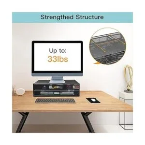 Soporte elevador para monitor de computador con cajón_4