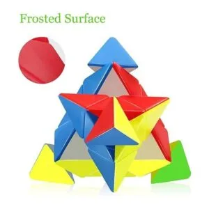 Roxenda Cubo de velocidad pirámide 3x3x3 x 3 pulgadas_3