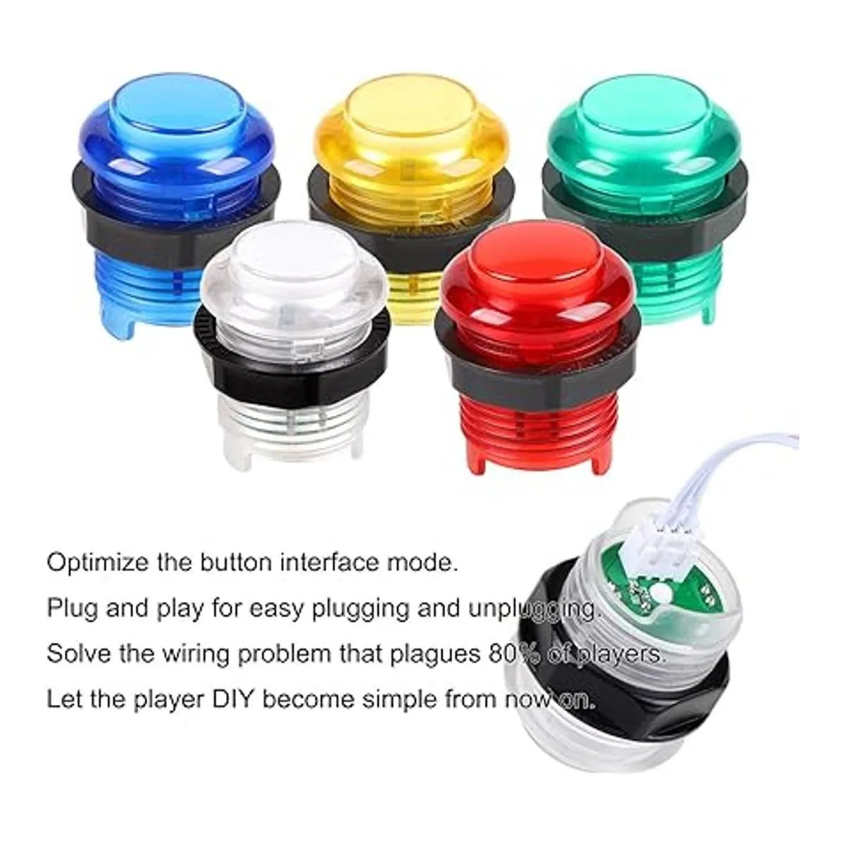 EG STARTS Kit de juegos de arcada de 2 jugadores 2_4