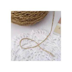 Clisil Hilo de lúrex con purpurina plateada hilo_2