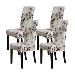Forcheer Juego de 4 fundas elásticas para sillas de_1