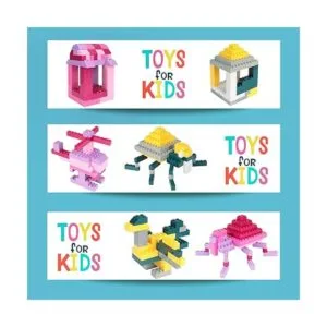 Anksono Ladrillos de construcción 1000 piezas juguetes a_4