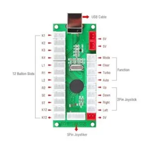 EG STARTS Kit de juegos de arcada de 2 jugadores 2_2