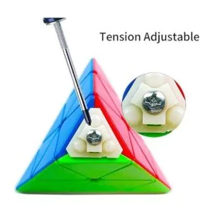 Roxenda Cubo de velocidad pirámide 3x3x3 x 3 pulgadas_5