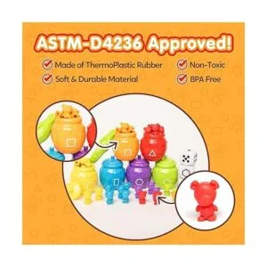 Joyin PlayAct Juego de juguetes para clasificar con tazas_4