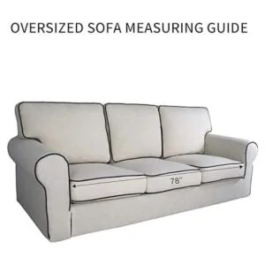 PureFit Funda acolchada reversible para sofá resistente