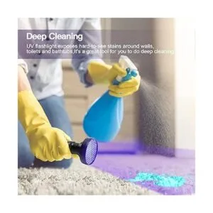 Escolite Linterna UV de luz negra 100 LED de 395 nM_4